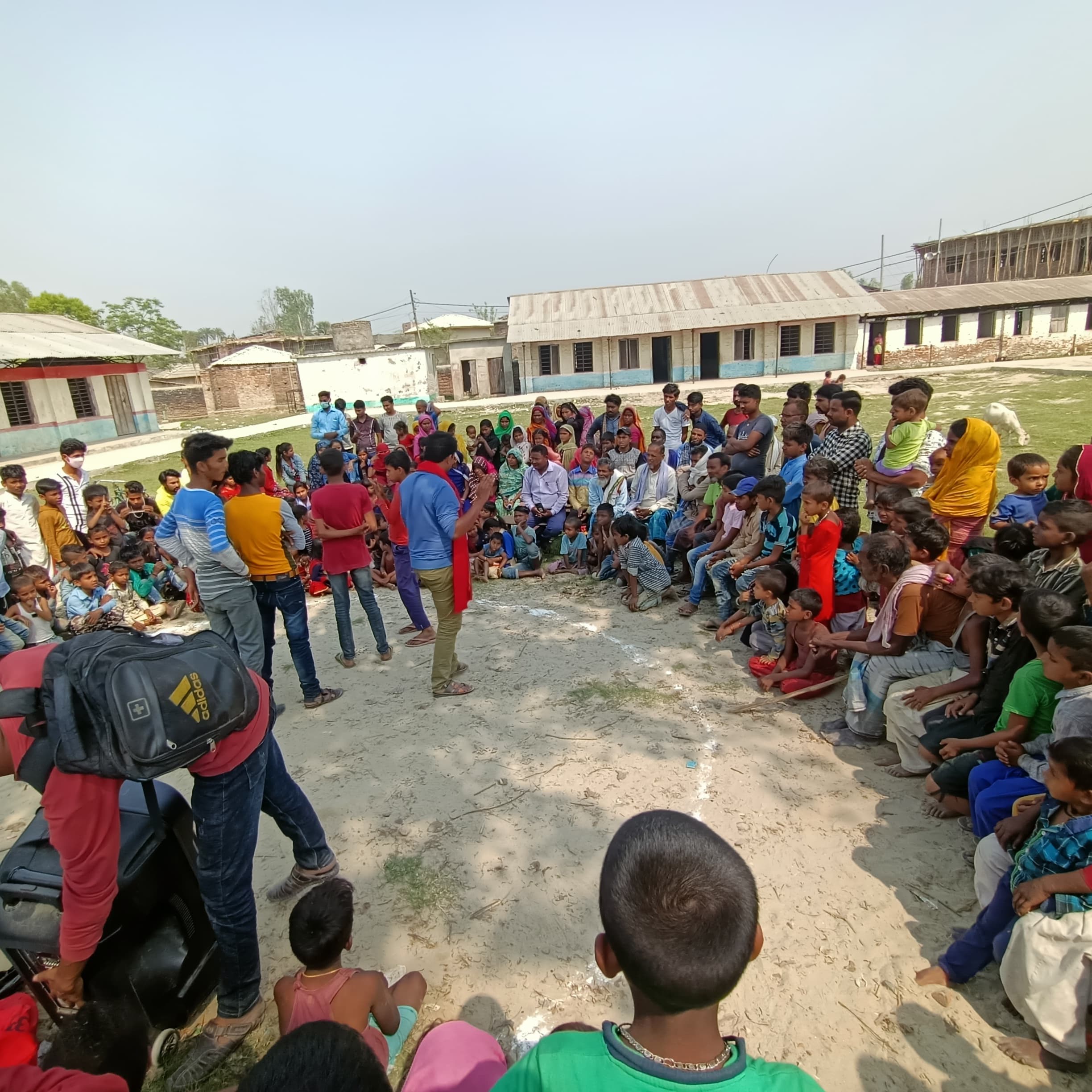 Drug awareness street drama performance